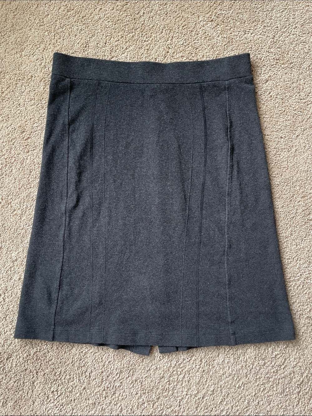Indigenous Hand Loomed 100% Organic Cotton Black Pencil Skirt L Peru Minimalist